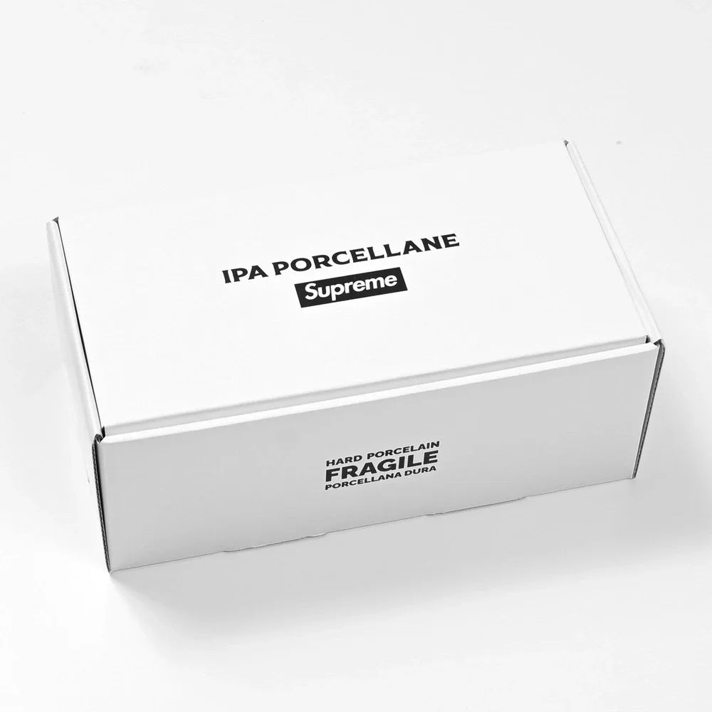 Supreme IPA Porcellane Aosta Espresso‎ Set Of 2 Black And White Rare ✅ Authentic